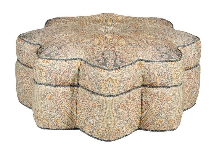 The Pearson Collection's Star of India cocktail ottoman